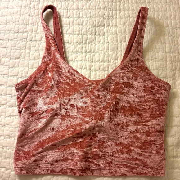 Lululemon Special Edition💕 Align Tank *Crushed Velvet - Soft Cranberry 6 - Picture 2 of 5